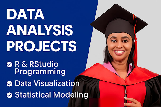 do r programming,r studio, python and data analysis projects