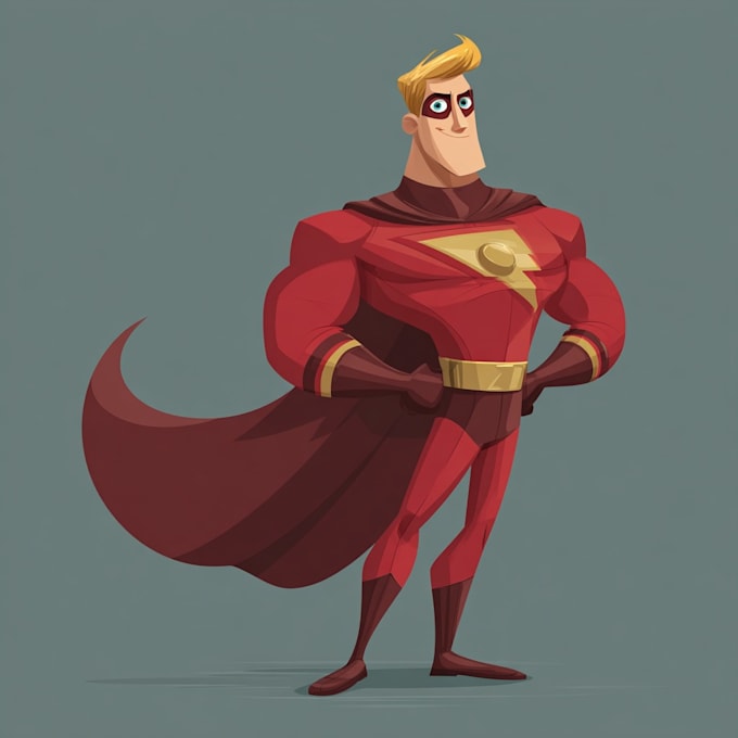 create superhero cartoon character for you