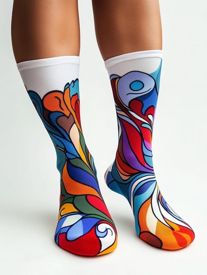 design a unique socks design