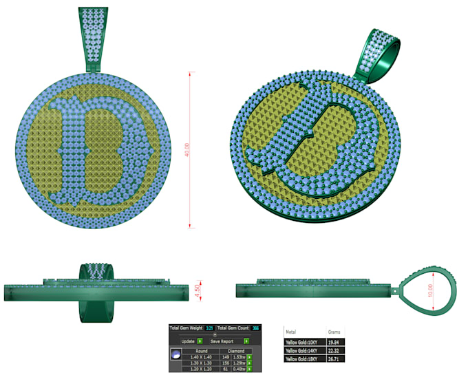 design 3d cad models for jewelry