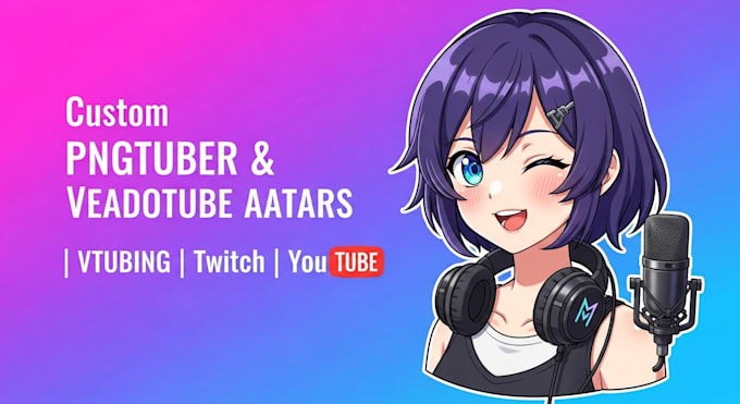 Avatar personalizado de pngtuber giftuber veadotube para vrchat ...