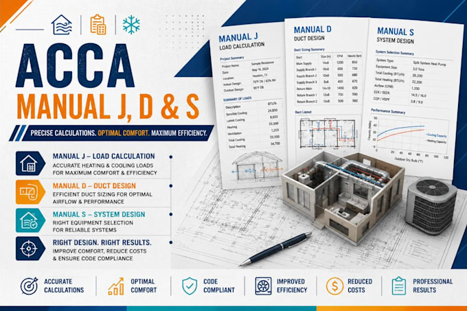 do acca approved manual j d s for hvac loads