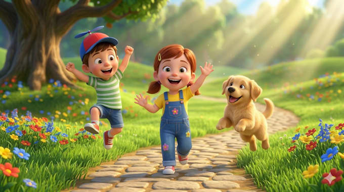 do veo3 ultra 4k consistent 3d pixar kids ai animated videos