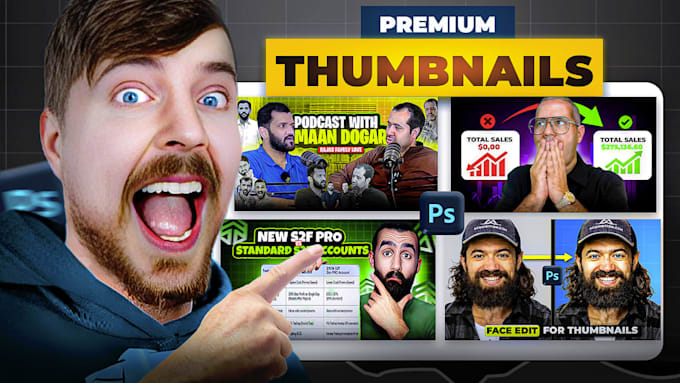 design creative youtube thumbnails