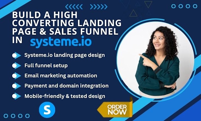 systeme io sales funnel and landing page setup
