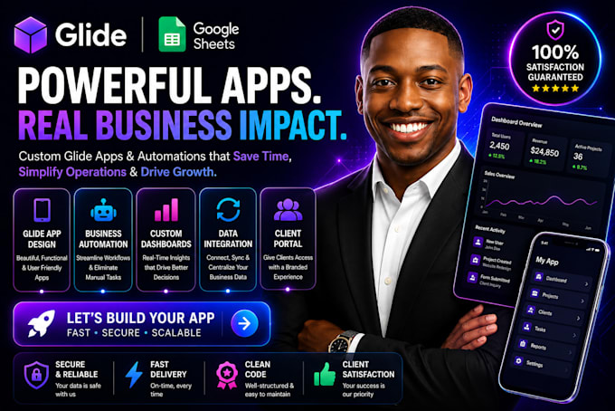 be your  glide expert, glide developer, glide designer, mobile app developer