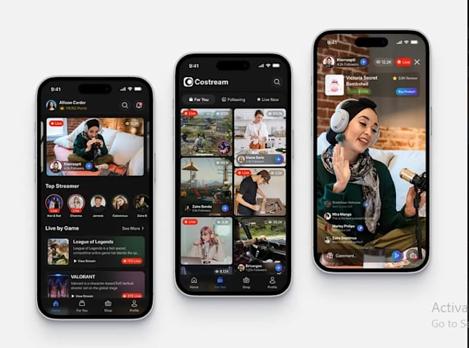 Develop live streaming app video streaming app live streaming website ...