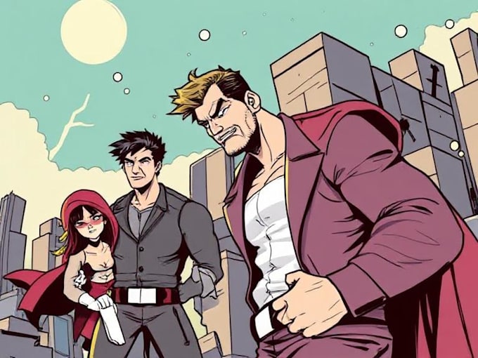 draw comic book in any style based on your script
