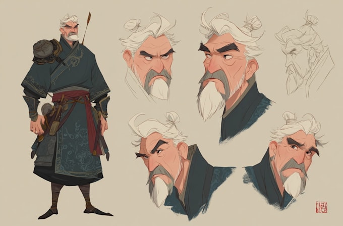 create any character design and concept art