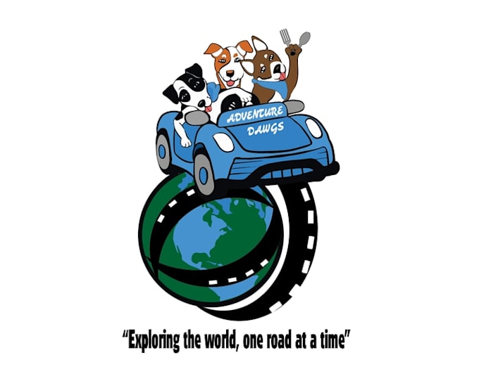 design beautiful super adventure dawgs logo