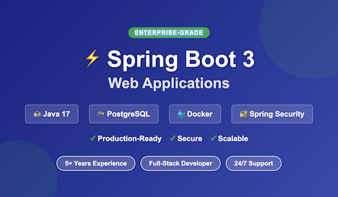 develop a full stack web app with java spring boot and postgresql