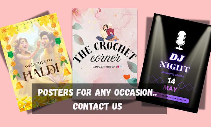 do creative and eyecatching posters