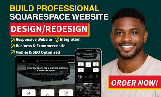 build squarespace website design and redesign squarespace website development