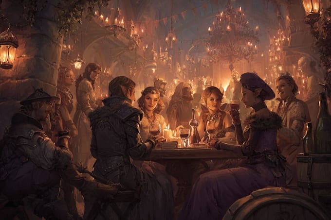 fantasy dnd character illustration