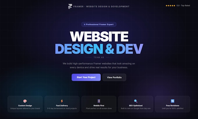 design and develop a mobile friendly website