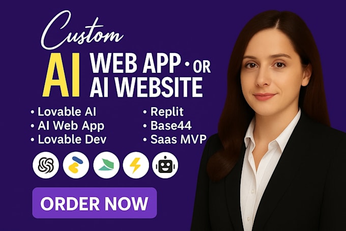 Develop ai web app ai saas app mvp ai website using lovable ai supabase ...
