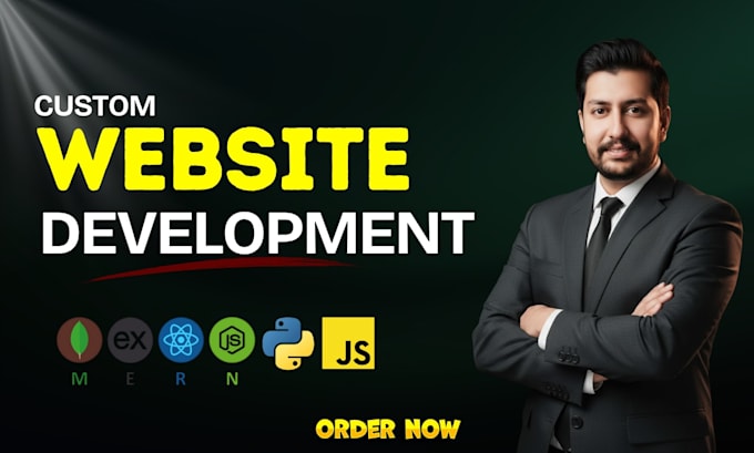 do custom website development as full stack developer, front end, backend dev