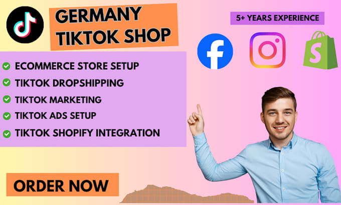 germany tiktok shop , tiktok ads , ecommerce store setup, shopify integration
