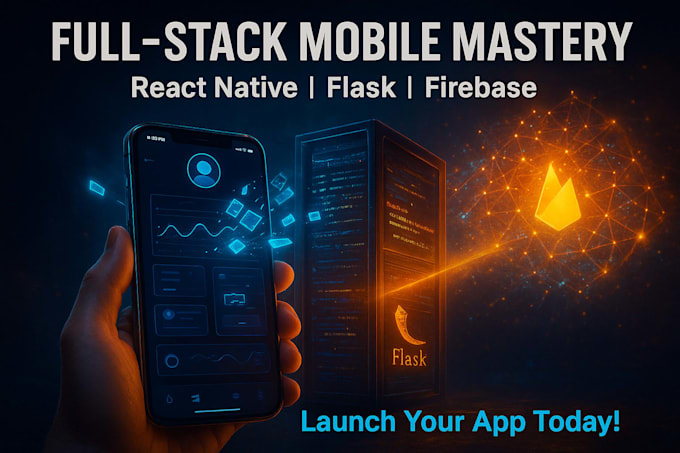 develop mobile apps with react native and flask