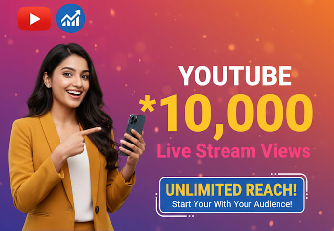 do organic youtube live stream video promotion, add views