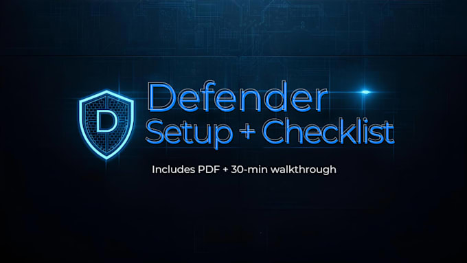 configure microsoft defender for business, deliver endpoint security checklist