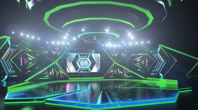 create vj loops for led stage,projection mapping and digital