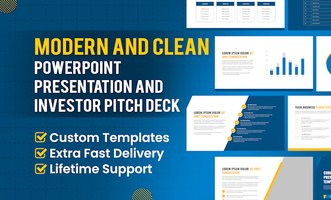 design or redesign powerpoint presentation, investor pitch deck, google slides