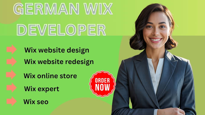 design wix, wix website redesign, german wix website, wix booking landing page