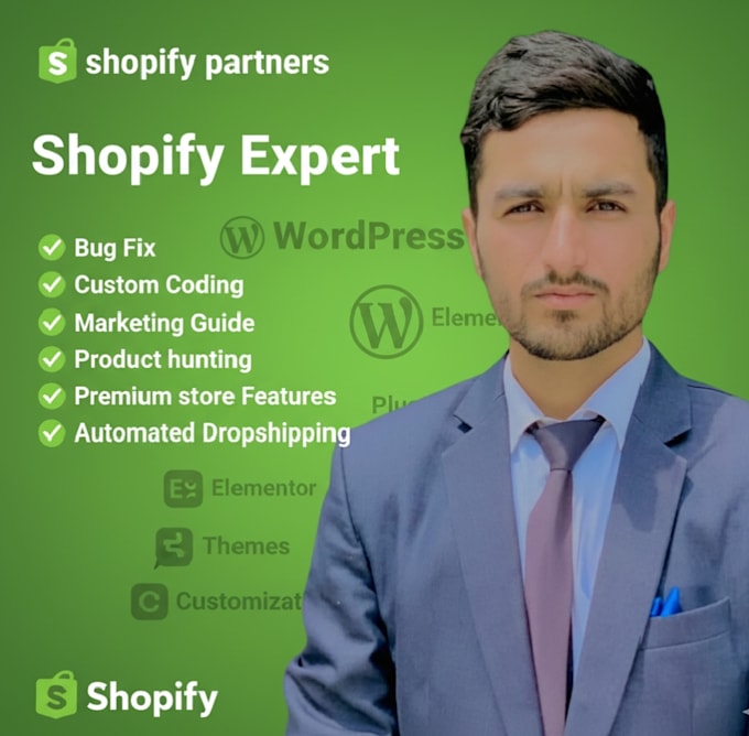 manage a professional shopify or wordpress store