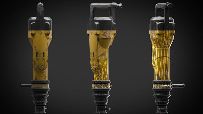 make 3d model,  game ready,  hard surface,  organic,  pbr