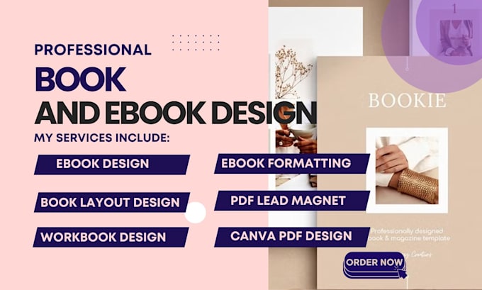 do professional canva ebook layout design, workbook, journal design, pdf design