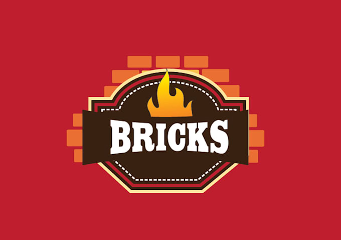 design unique iconic restaurant logo for bricks
