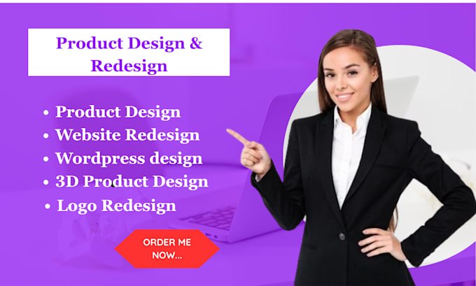 design 3d product wordpress website powerpoint canva logo redesign with figma