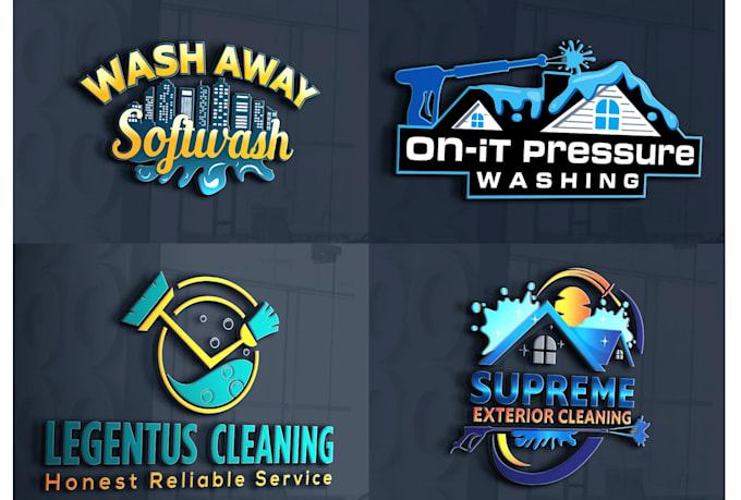 do professional cleaning maintenance and washing logo