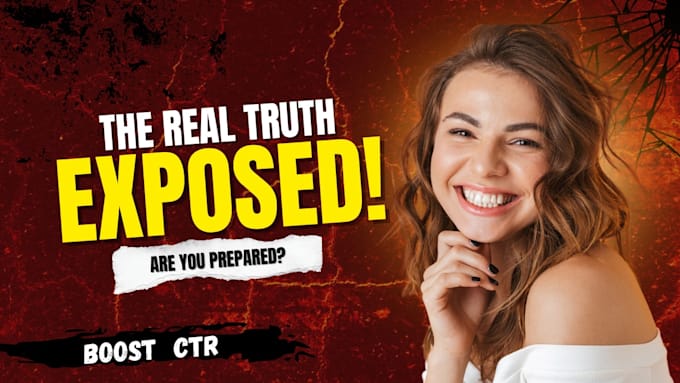 design eye catching and high CTR youtube thumbnails