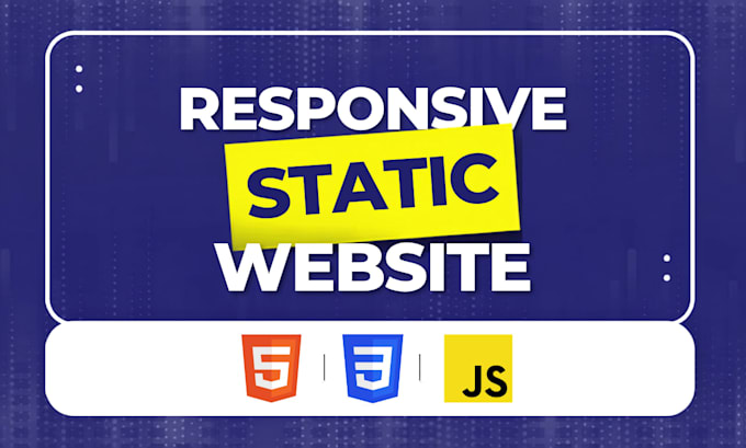 design a stunning HTML landing page or HTML static website