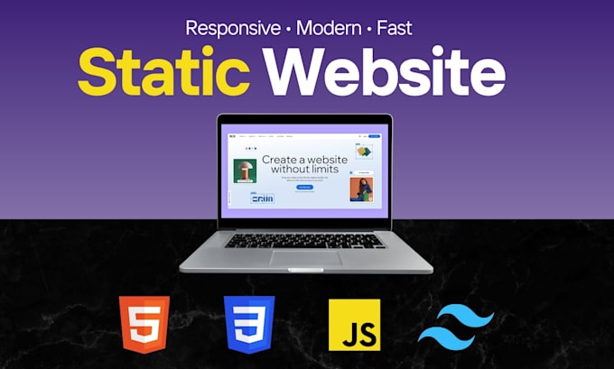 design a stunning HTML landing page or HTML static website
