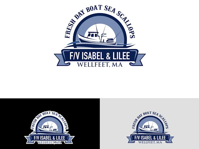 design luxury sailing, transportation, vessel logo