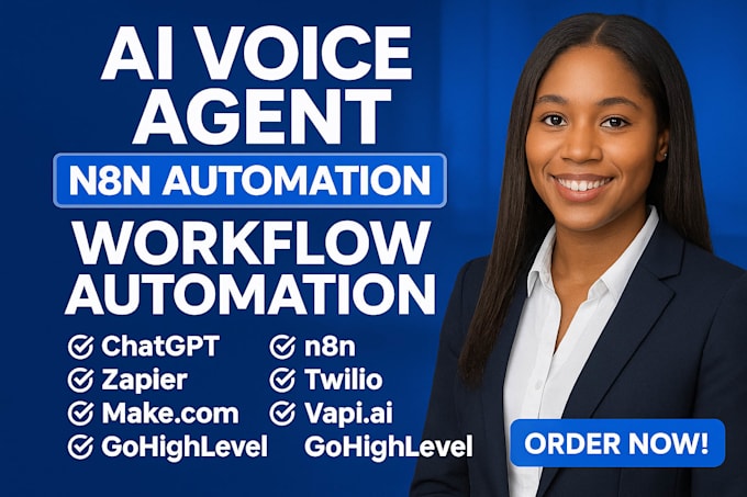do ai voice agent n8n goghighlevel automation zapier crm automation zoho twillio