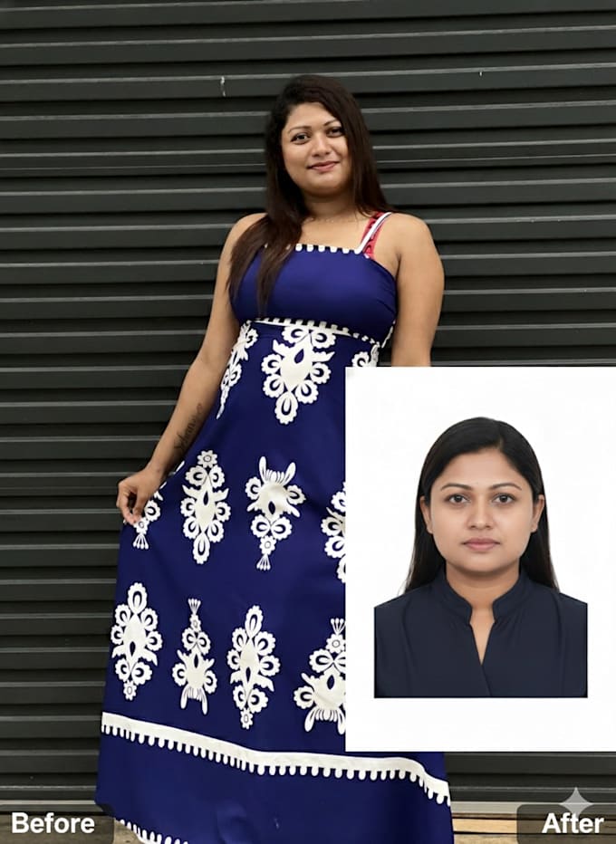 do passport size photo from any photo in 10 mints