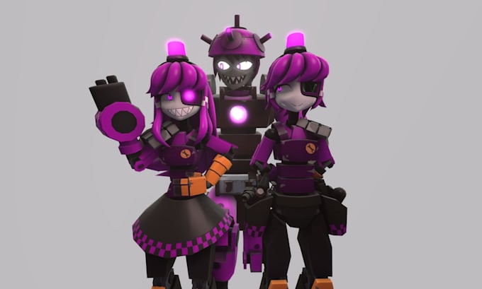 Create edit, port, rig custom sfm model, fnaf model, tf2 model, l4d2 ...