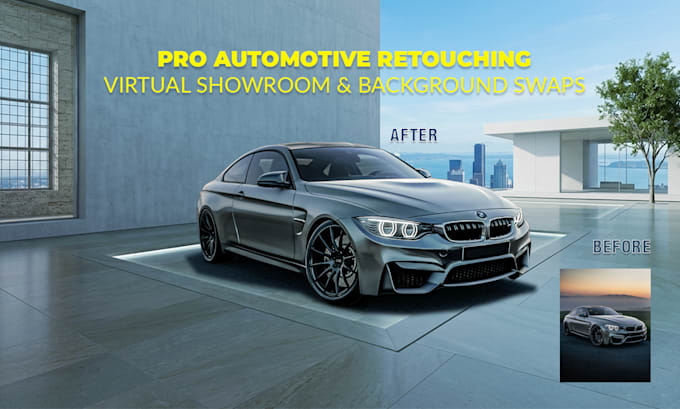 bulk dealership car photo editing and background removal