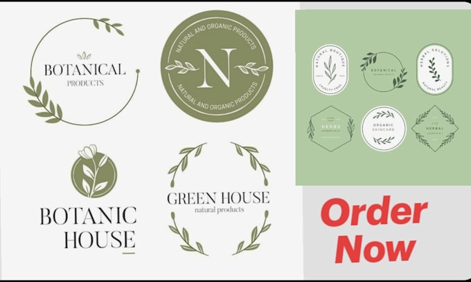 design a unique botanical boho logo