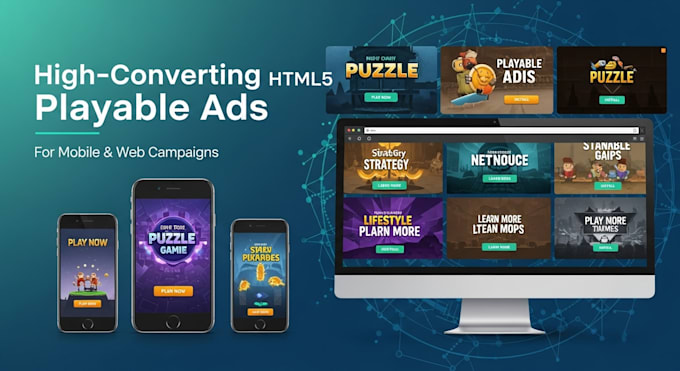 Develop converting html5 playable ads for your web or mobile games by ...