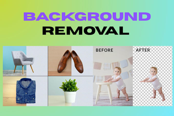 do professional background removal and change color