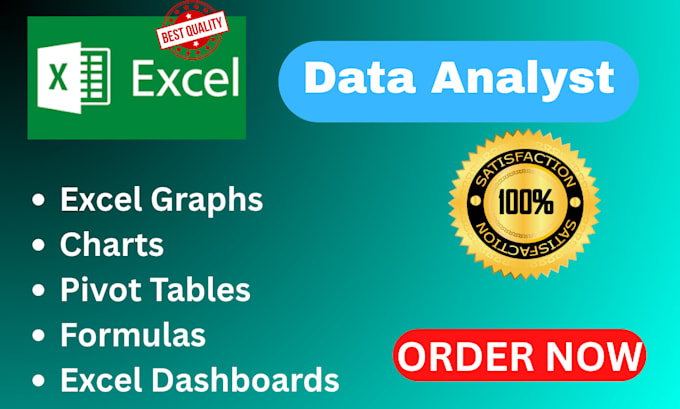 do excel dashboards, charts, pivot tables and graphs