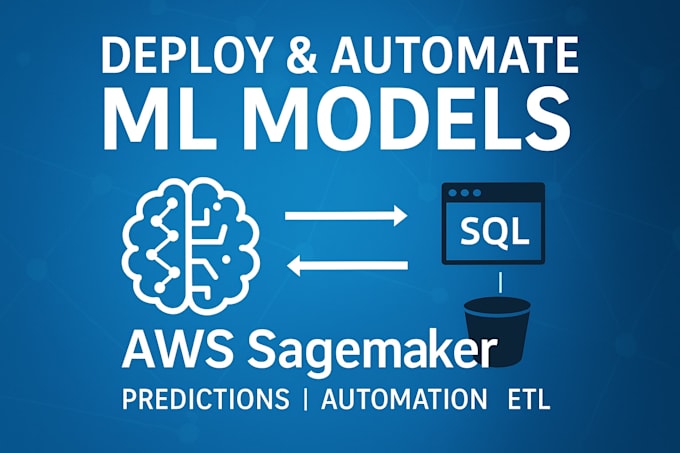 deploy your ai or ml model on AWS sagemaker and automate predictions