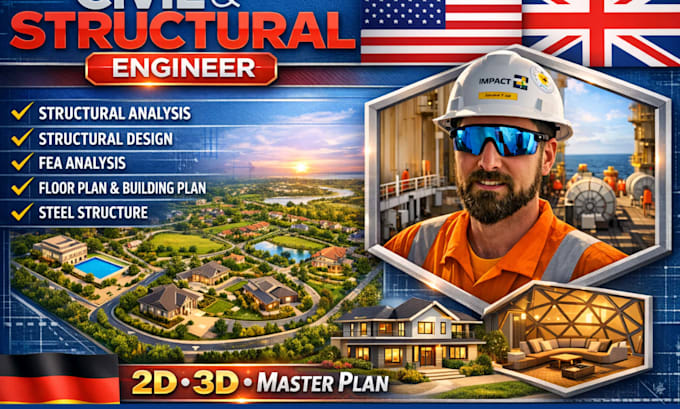 do structural architectural design, landscape design 2d 3d site plan master plan