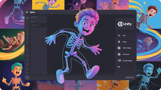 Rig and animate 2d characters in spine or unity for your game by ...