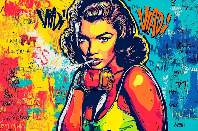 draw comic pop art portrait